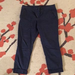Navy Blue Banana Republic Factory Chinos